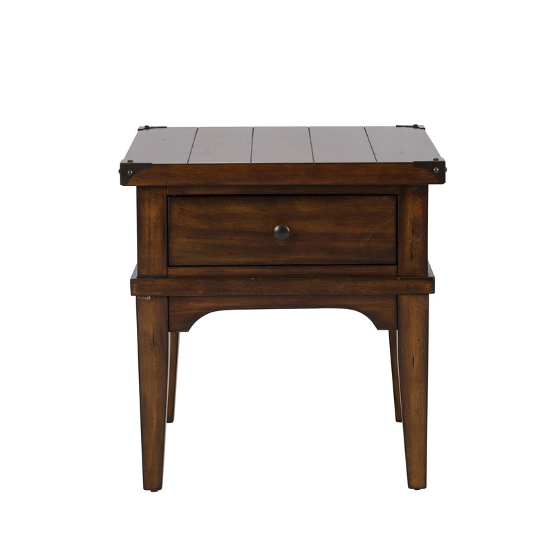 Aspen Skies – End Table|Dark Brown