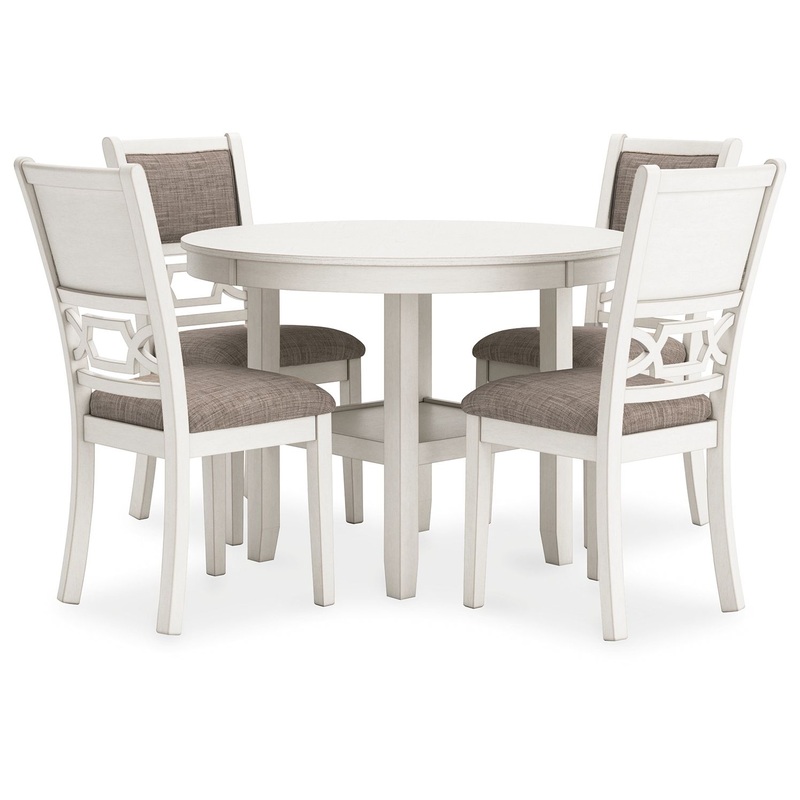 Erinberg – Dining Room Table Set (Set of 5) – Antique White