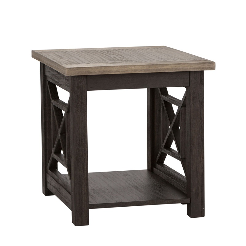 Heatherbrook – End Table – Black