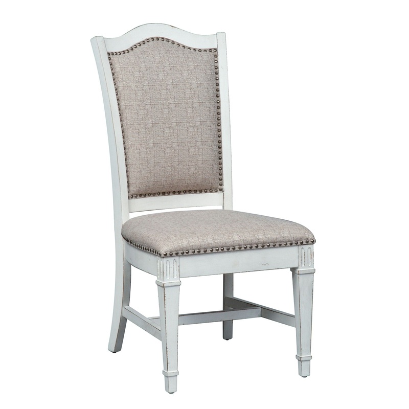 Abbey Park – Upholstered Side Chair – White