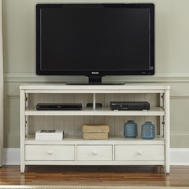 Dockside – TV Console – White