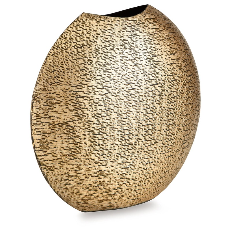 Iansboro – Vase|Gold|16”W x 6”D x 15”H|13”W x 5”D x 12”H