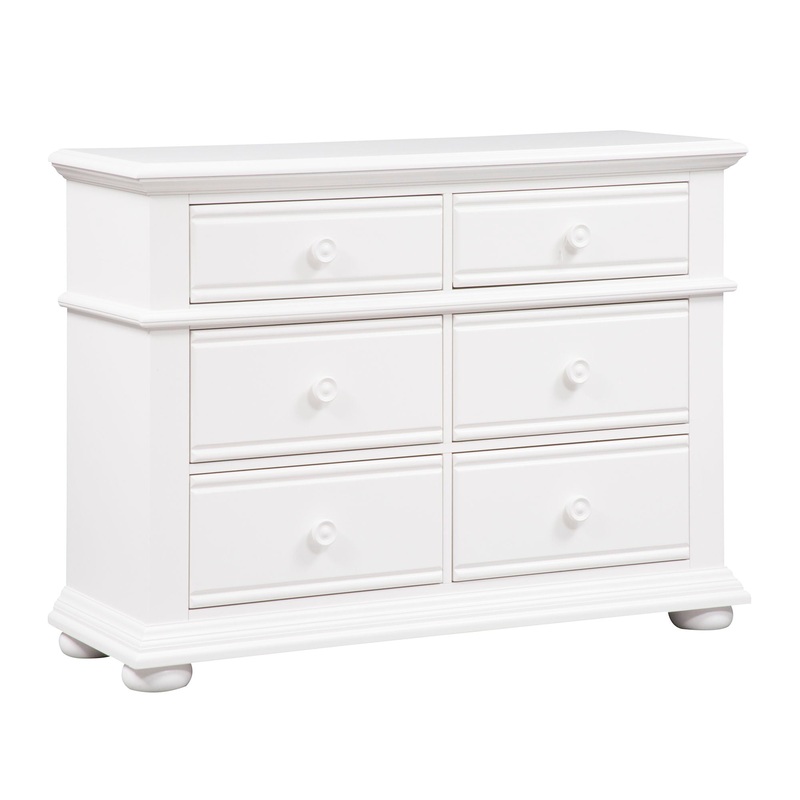Summer House – 6 Drawer Dresser – White