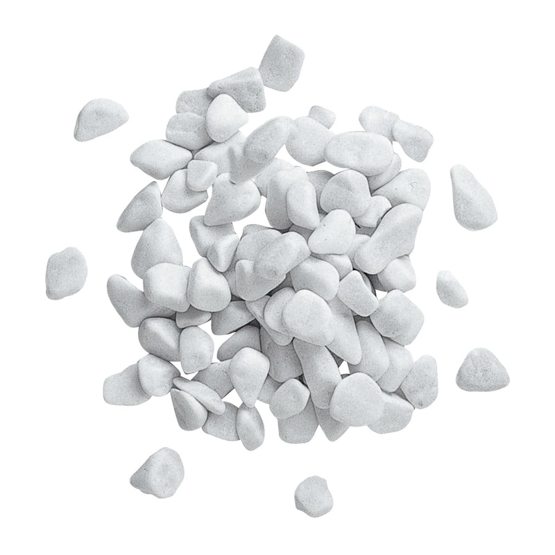 CARRARA WHITE PEBBLE 7/15 MM BAG OF 20 KG