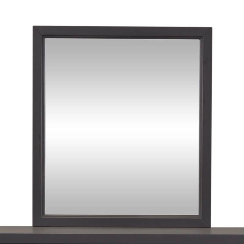 Cottage View – Mirror|Dark Gray|White