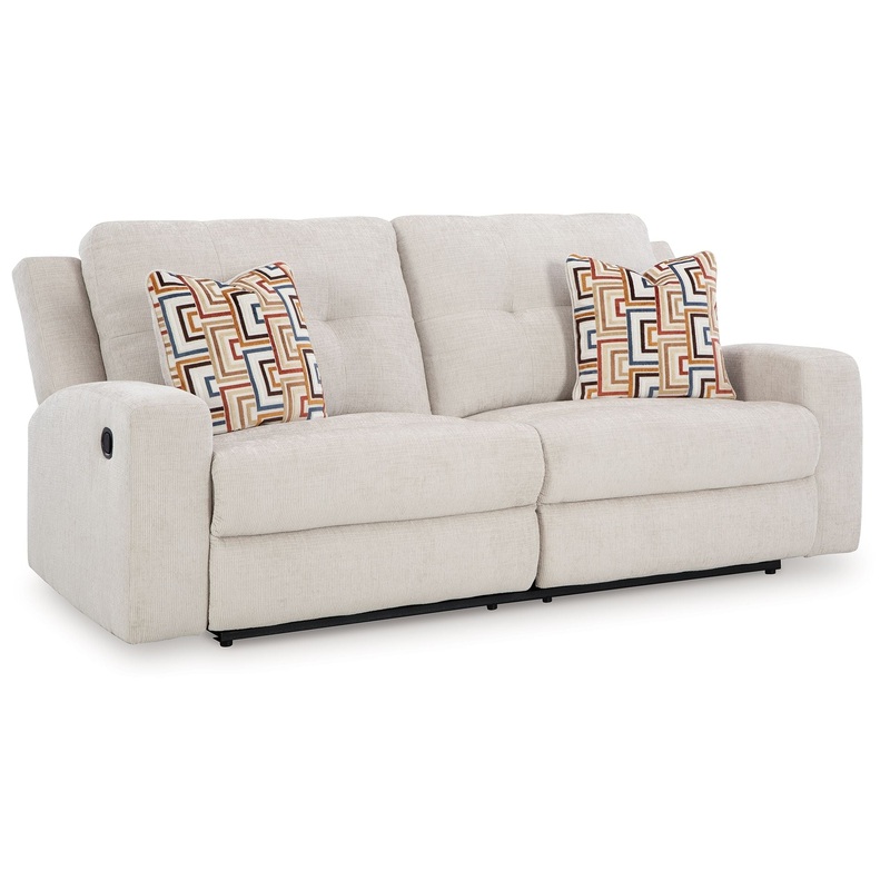Danum – 2 Seat Reclining Sofa|White|Blue