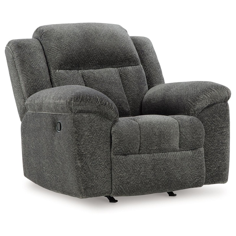Frohn – Rocker Recliner|Dark Gray|Dark Brown