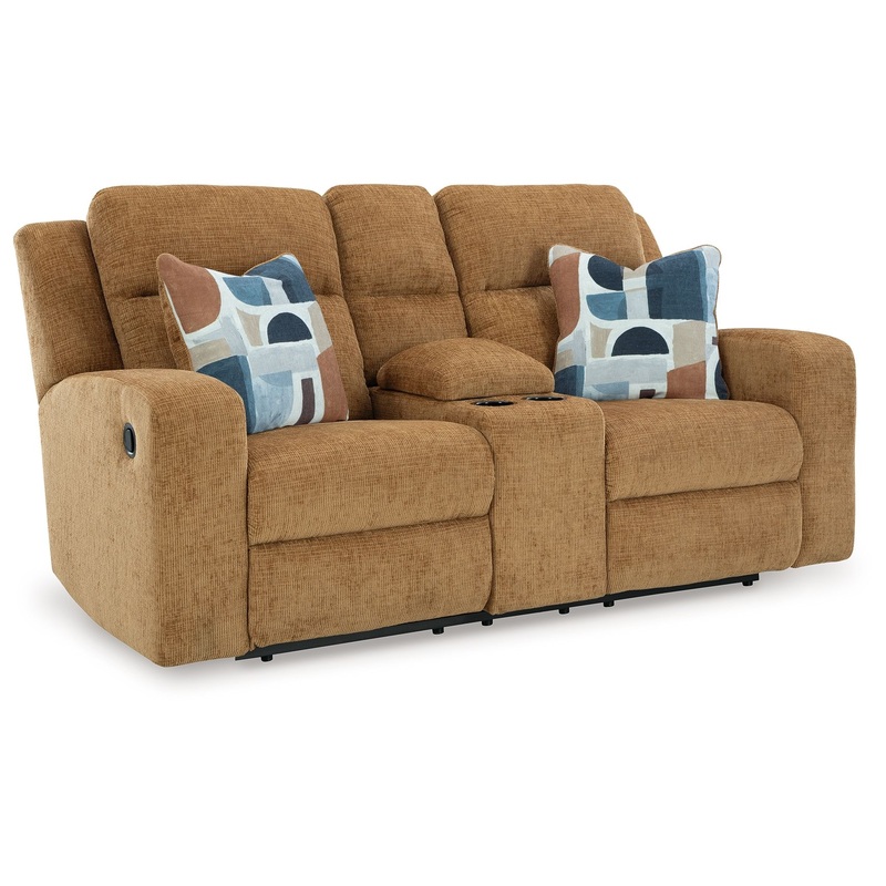 Kanlow – Dbl Reclining Loveseat With Console