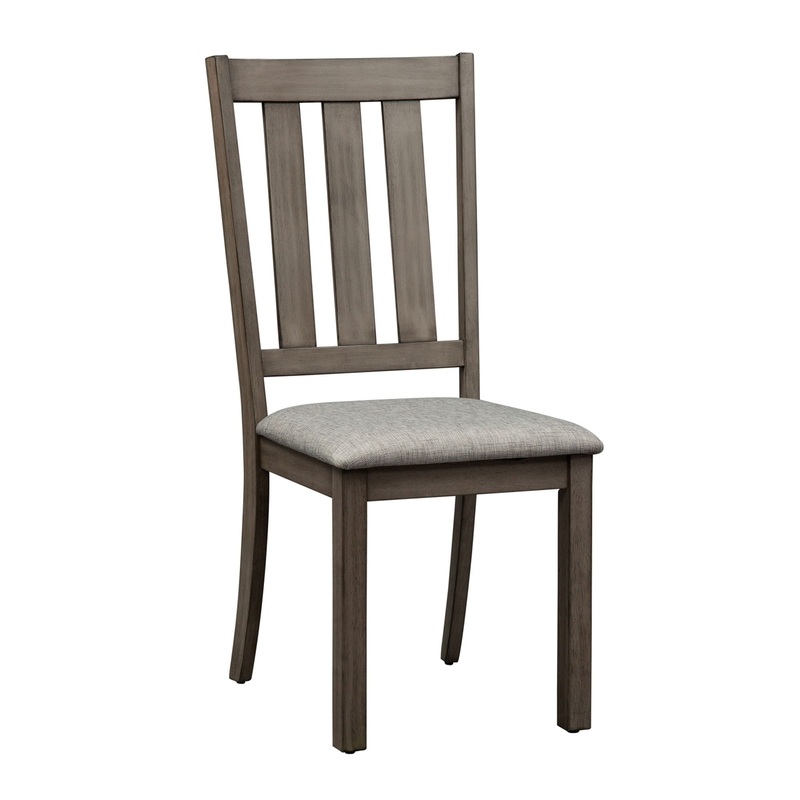 Tanners Creek – Slat Back Side Chair – Dark Gray