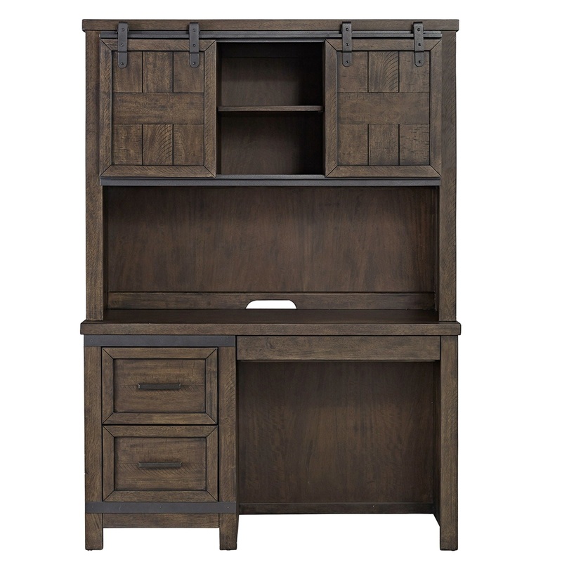 Thornwood Hills – 2 Piece Desk Set – Dark Brown