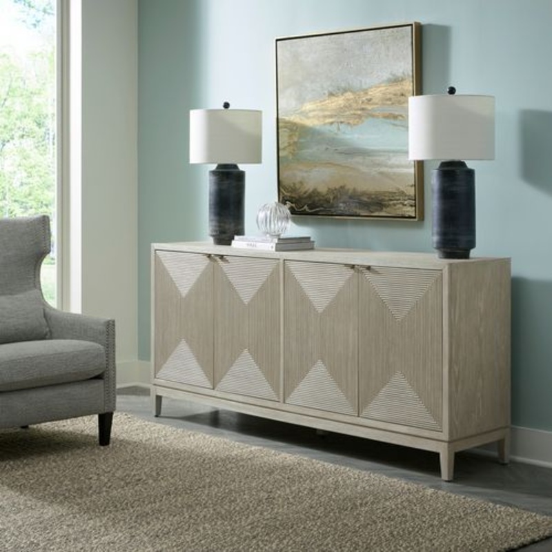 Kinsley – 4 Door Accent Cabinet – Beige