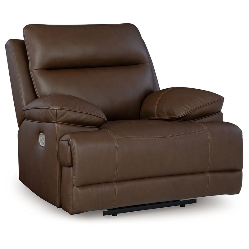 Vonryan – Power Recliner / Adj Headrest – Tobacco