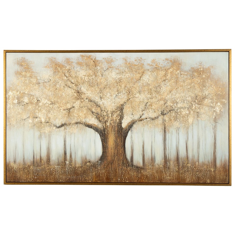 Dalewick – Wall Art – Brown / Gray / Gold Finish
