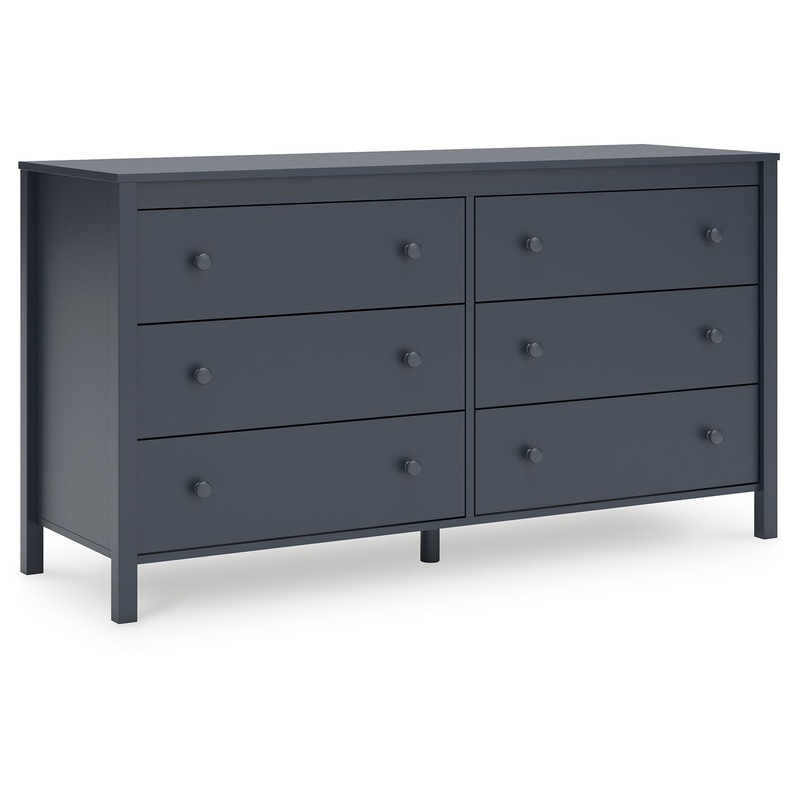 Simmenfort – Six Drawer Dresser – Navy Blue