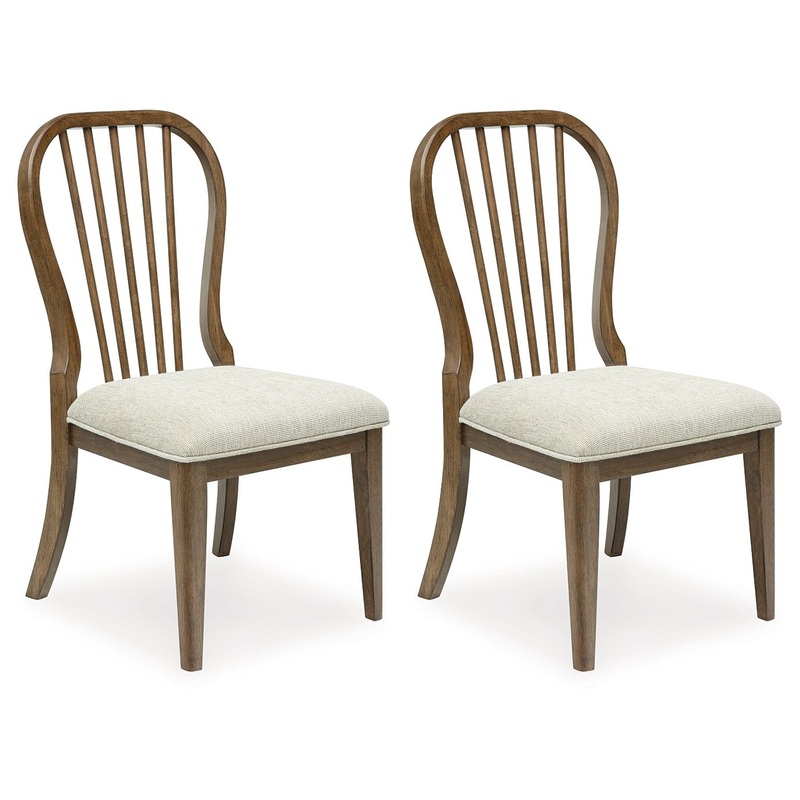 Sturlayne – Dining Upholstered Side Chair (Set of 2) – Spindleback – Brown