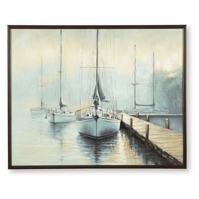 Worthney – Wall Art – Blue / White / Brown