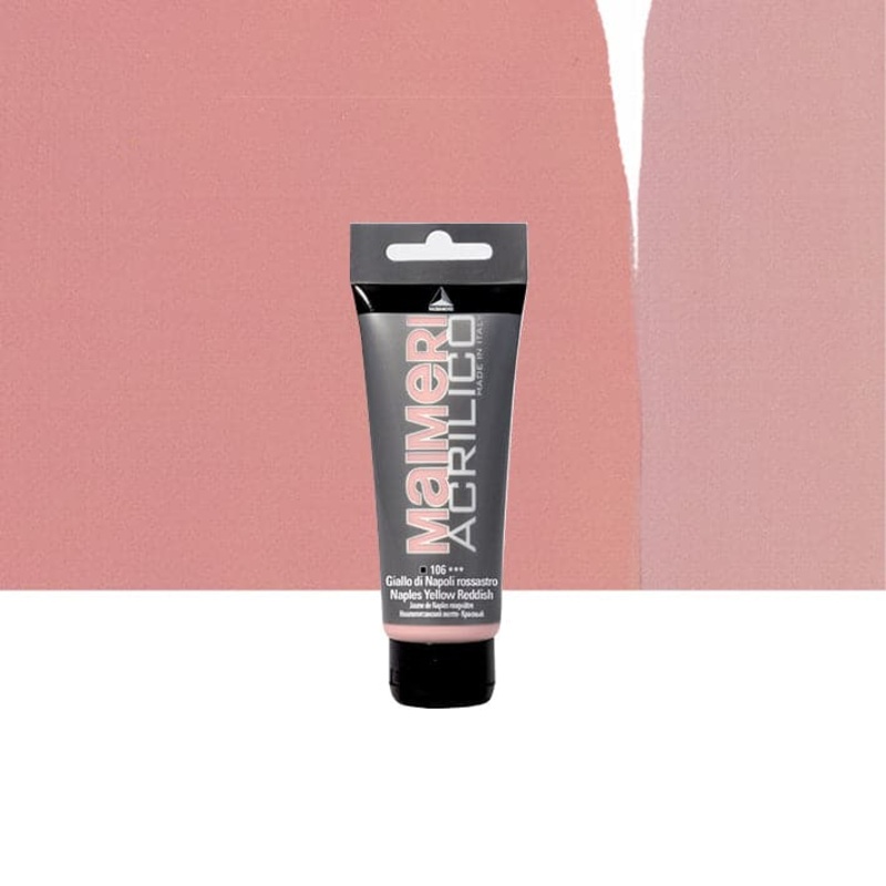 ACRYLIC COLOUR NAPOLI YELLOW PINK 75ML