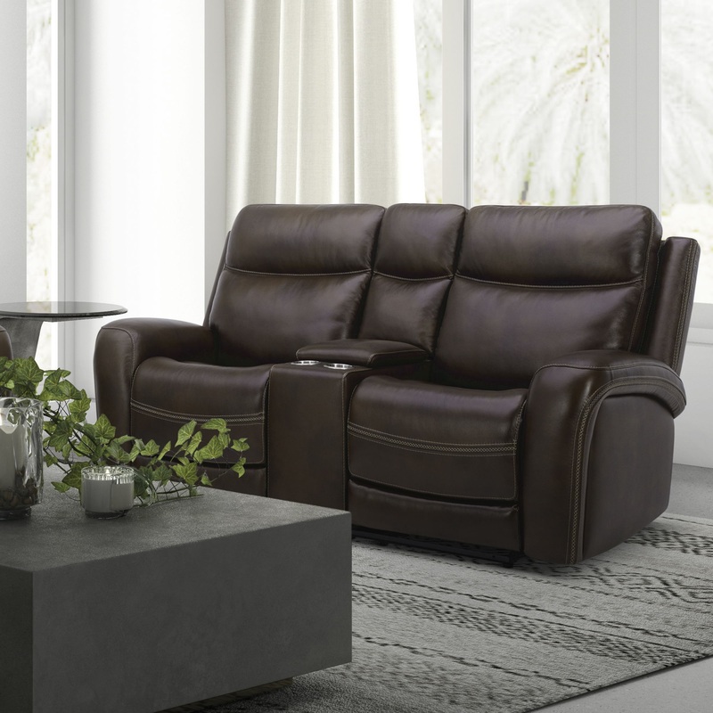 Blair – Loveseat With Console P2 & ZG – Cognac
