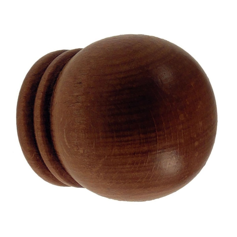 FINIALS LONDON BALL CHERRY WOOD D28 CM