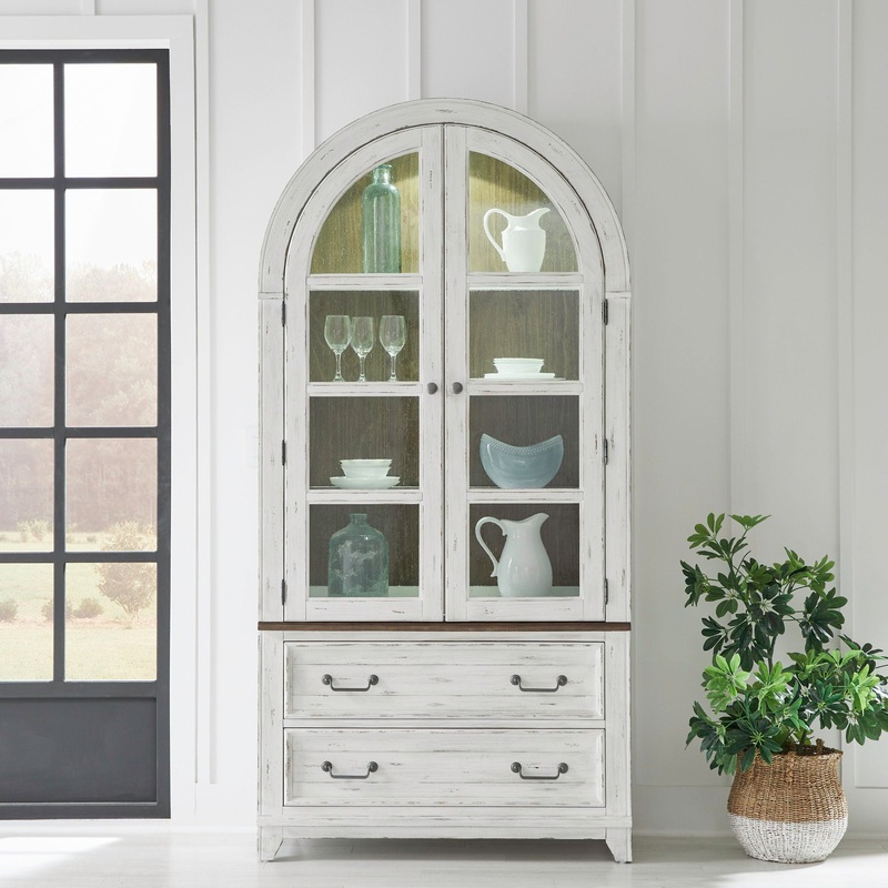 River Place – Curio Cabinet – White