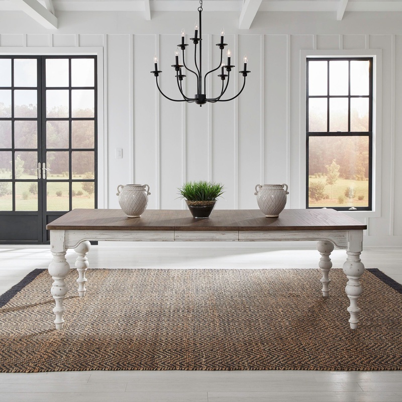 River Place – Rectangular Leg Table – White