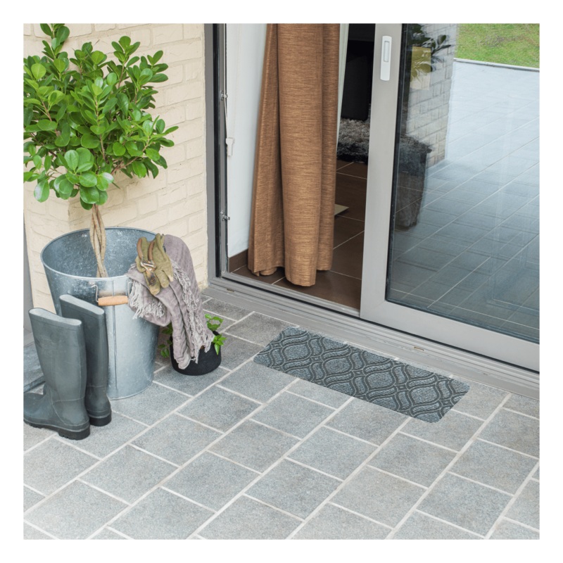 DERBY LOZENGE MATTRESS TOWEL GRAY 25X70