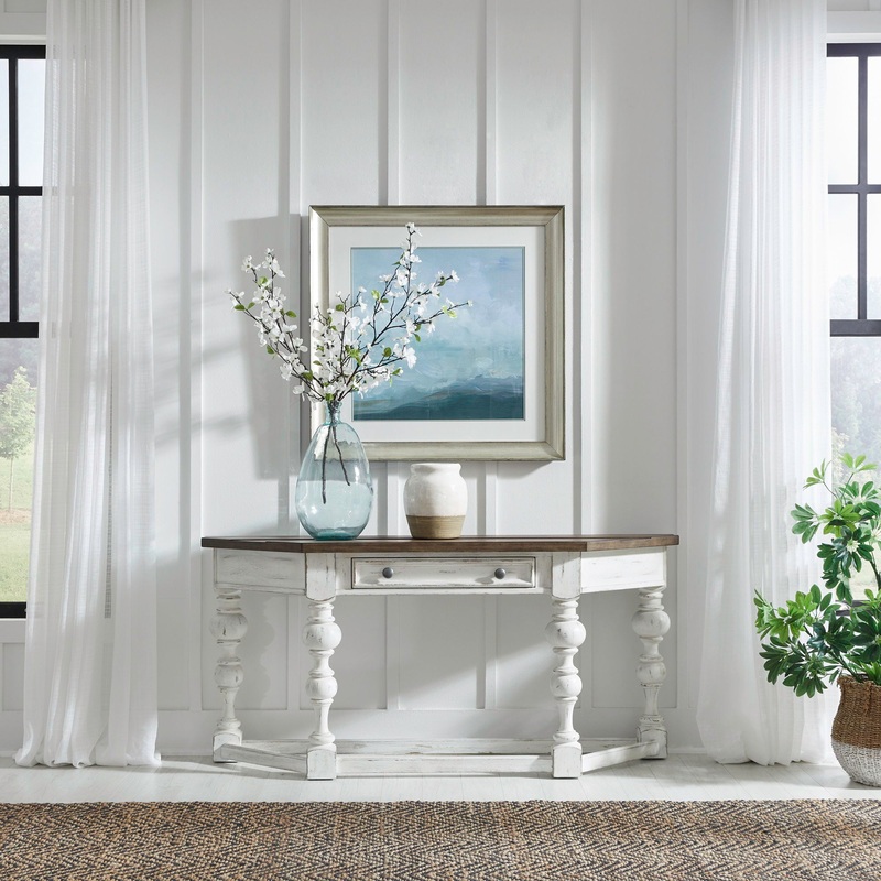 River Place – Accent Console Table – White