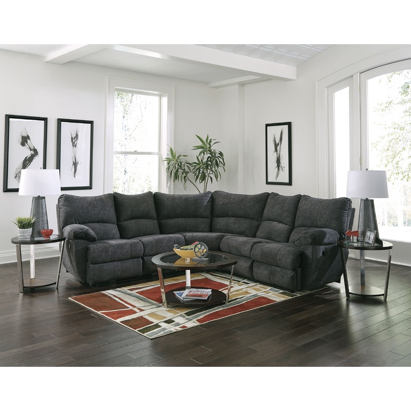 Shane – 2 Piece Reclining Sectional – Smoke