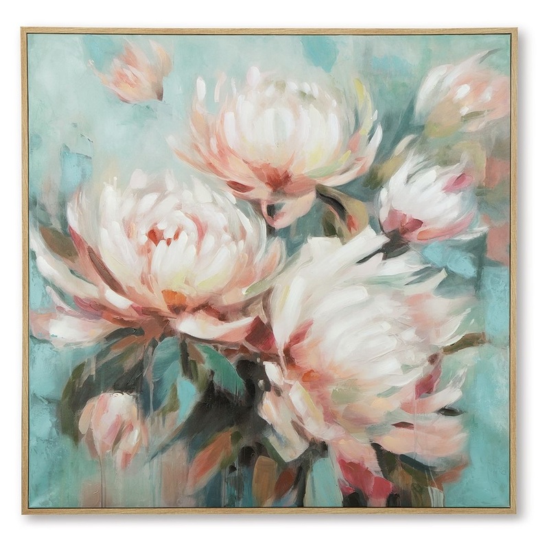 Parryville – Wall Art – Aqua / Pink