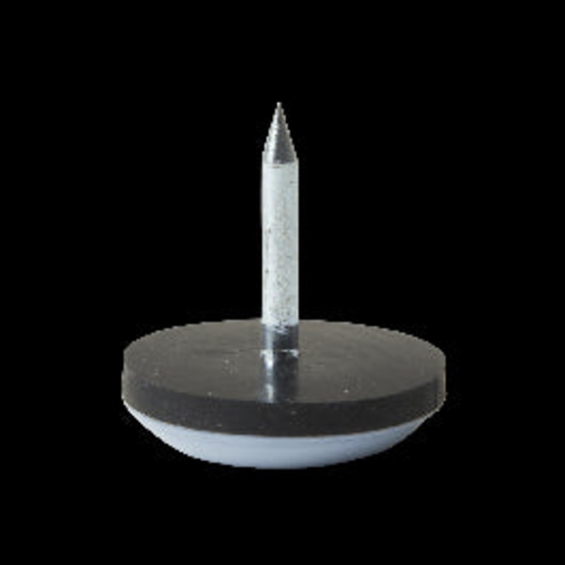 SKID SLIDE WITH NAIL STANDERS D 20 MM GREY, 4 PIECES