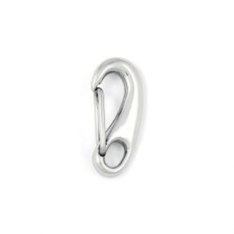 SPRING HOOK STAINLESS STEEL A4 50 MM