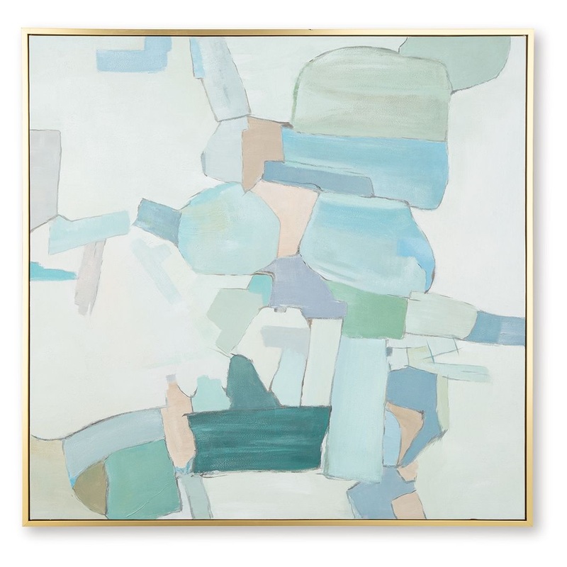 Wynburn – Wall Art – White / Blue / Green