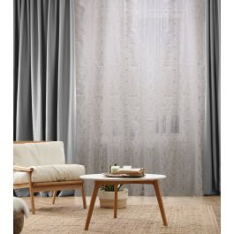 AMELIA WHITE 140X280 CM CURTAIN WITH RINGS