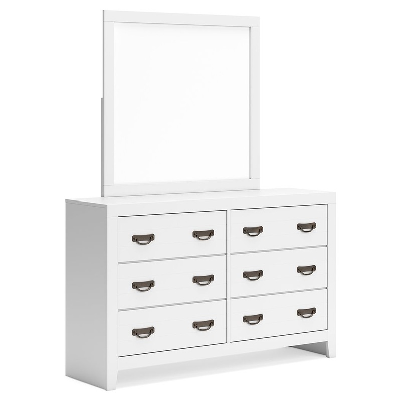 Binterglen – Dresser And Mirror – White