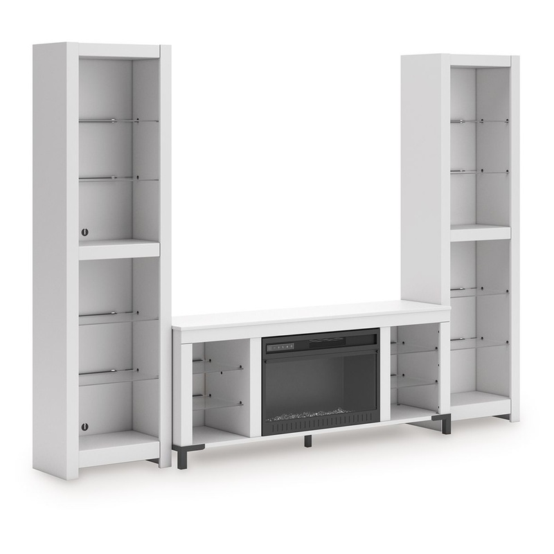 Brollevi – 3-Piece Entertainment Center – White
