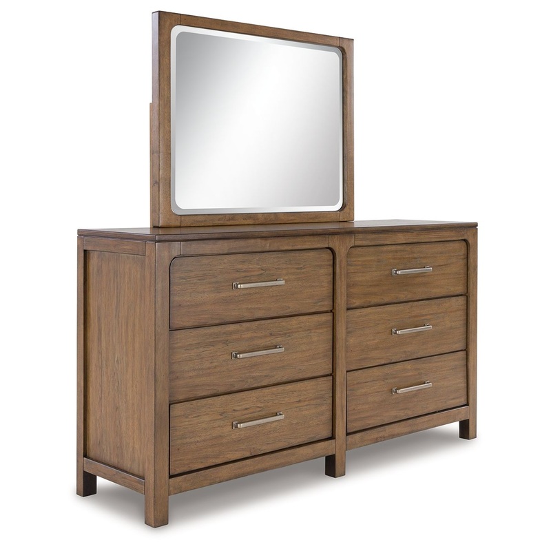 Cabalynn – Dresser And Mirror – Light Brown