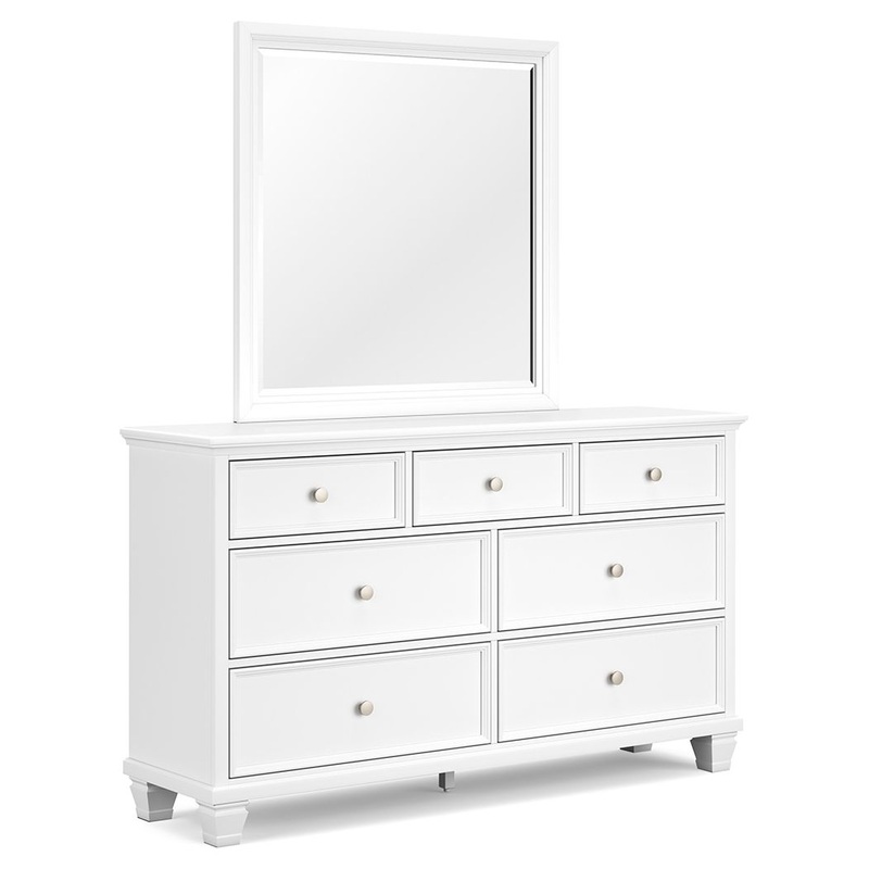 Fortman – Dresser And Mirror – White