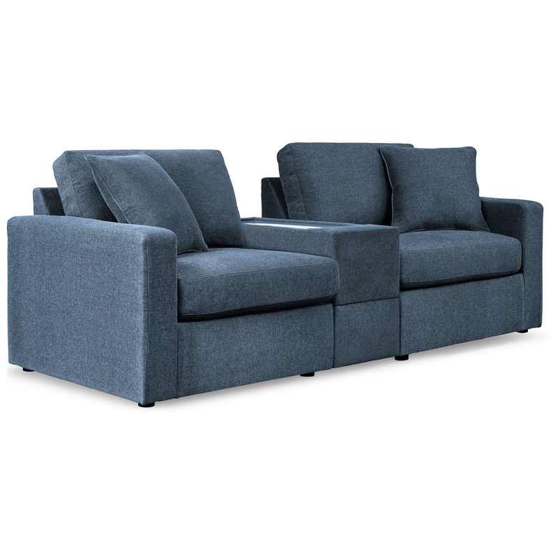 Modmax – 3-Piece Sectional Sofa With Storage Console – Fabric – Ink