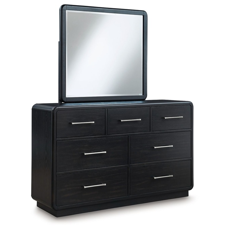 Rowanbeck – Dresser And Mirror – Black