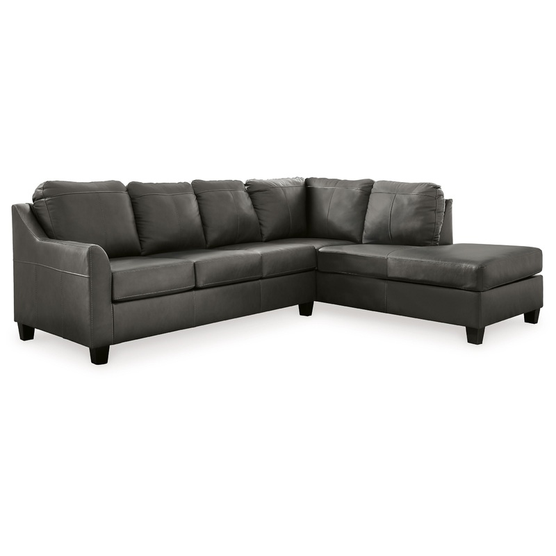 Valderno – 2-Piece Sectional With Raf Corner Chaise – Fog