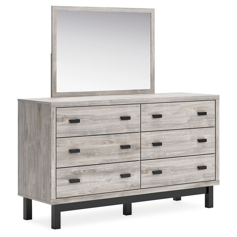 Vessalli – Dresser And Mirror – Gray