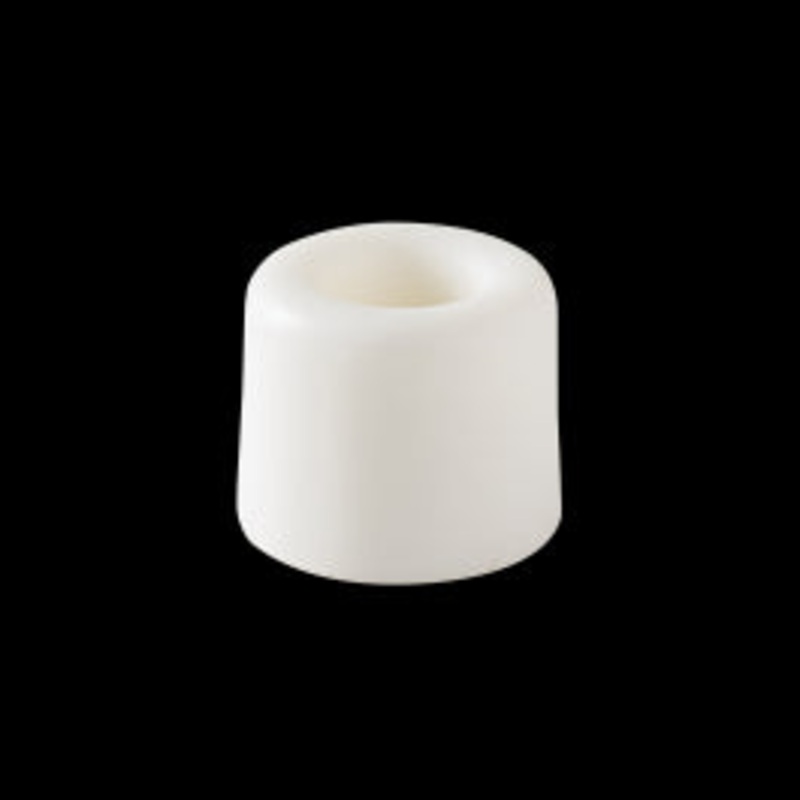 VULCANISED RUBBER DOORSTOP WITH DOUBLE FASTENING WHITE D 3 X H 2.5 CM