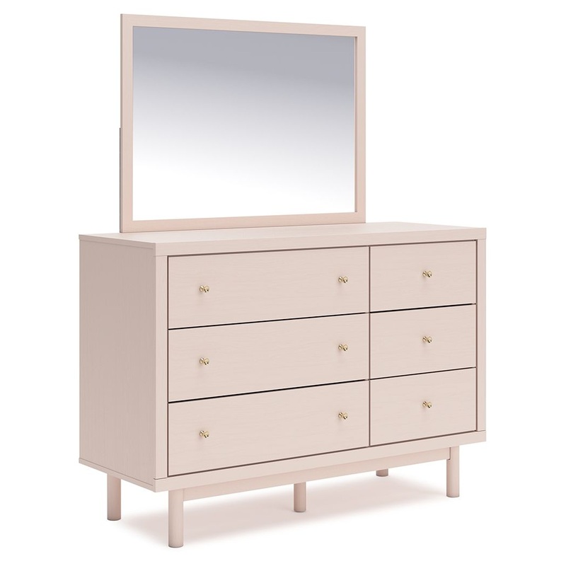 Wistenpine – Dresser And Mirror – Blush