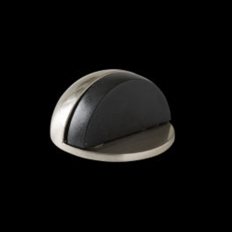 ZINC MOON DOORSTOP WITH POLISHED NICKEL DOUBLE FASTENING D 4.7 X H 2.5 CM, 2 PIECES INS