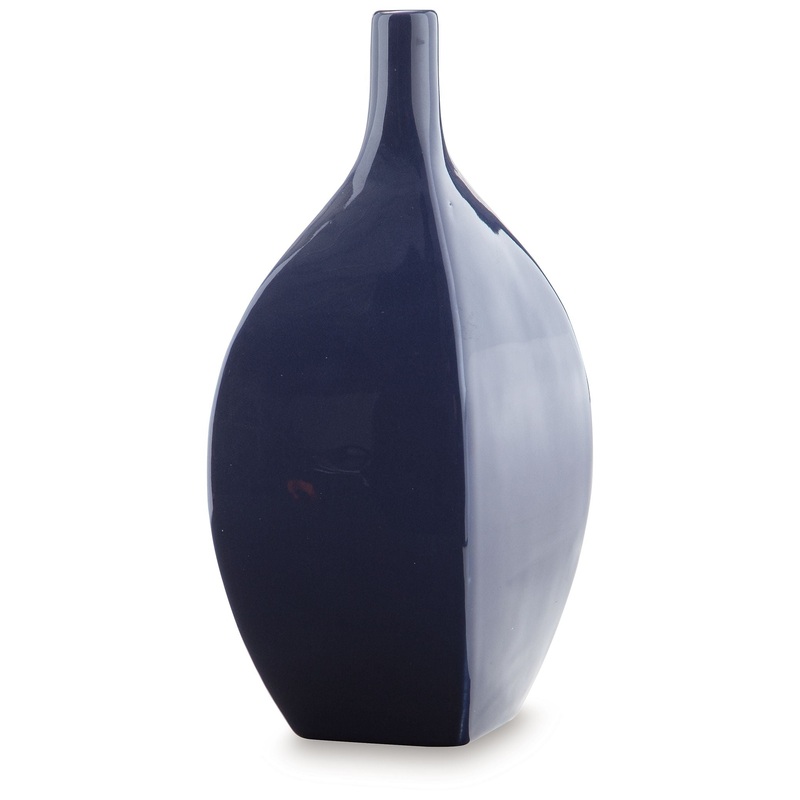 Abtinson – Vase|Blue|7″W x 5″D x 12″H|6.25″W x 4.75″D x 16″H