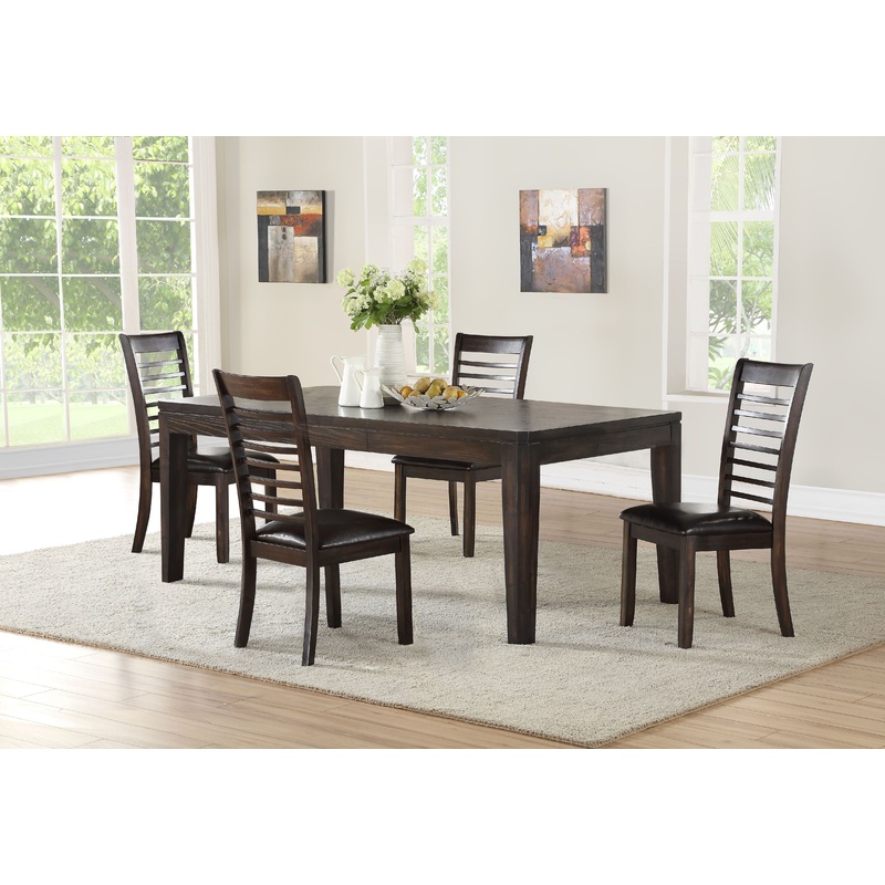 Ally – Dining Set|Dark Brown|Light Brown|7 Pc. Table, 6 Chairs|5 Pc. Table, 4 Chairs|6 Pc. Table, 4 Chairs, Bench