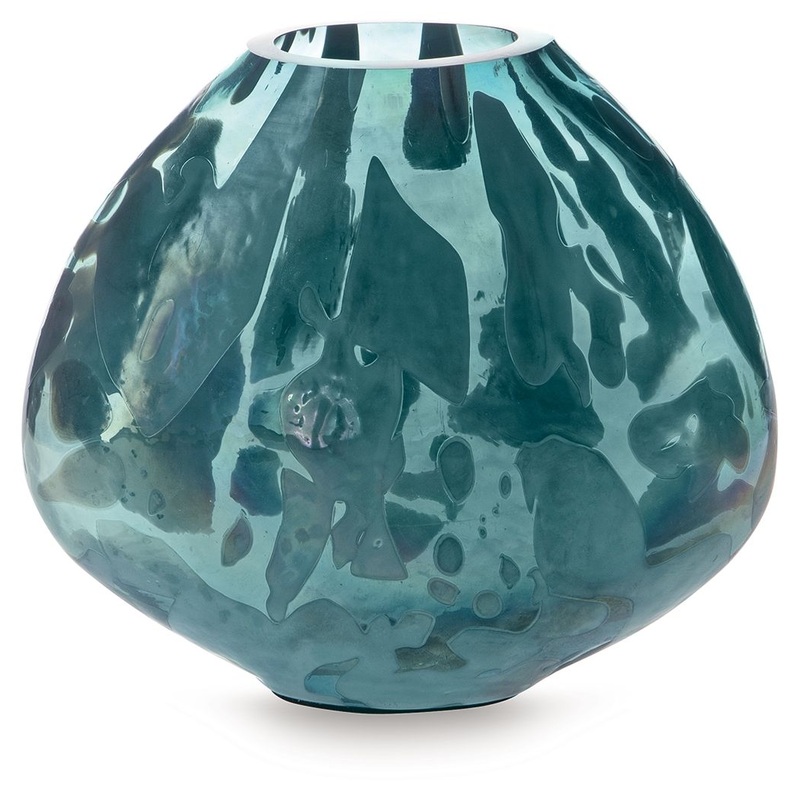 Cartshaw – Vase|Blue|7.75″W x 3.25″D x 7″H|10.5″W x 4.6″D x 11.75″H