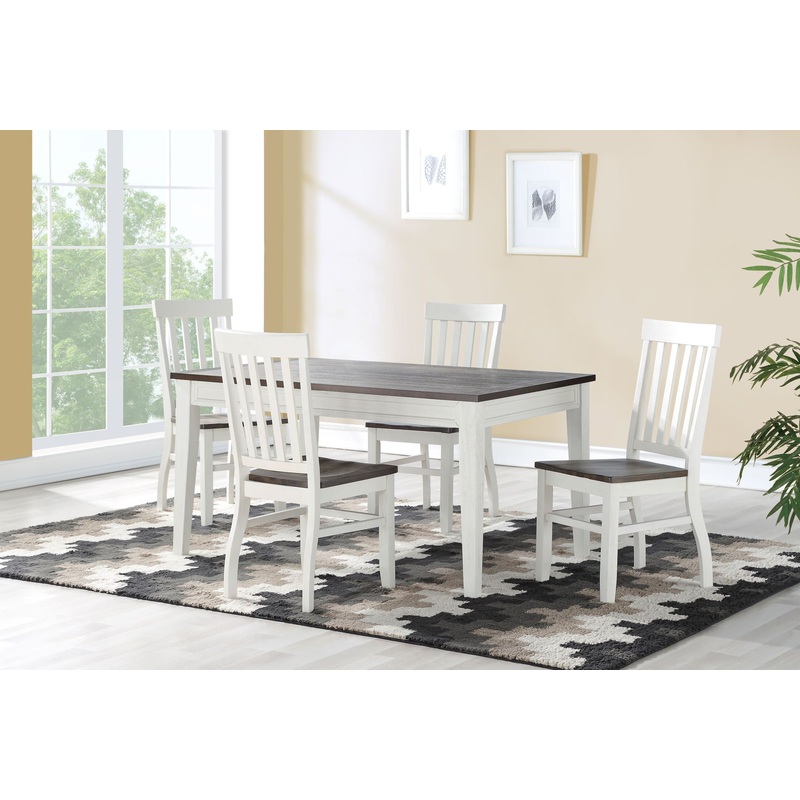 Caylie – 5 Piece Dining Set – White