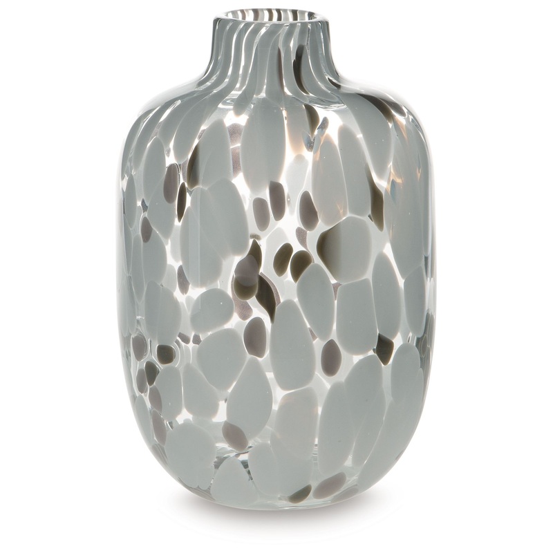 Keelton – Vase|Gray|6.61″W x 6.61″D x 9.68″H|9.5″W x 9.5″D x 13.6″H