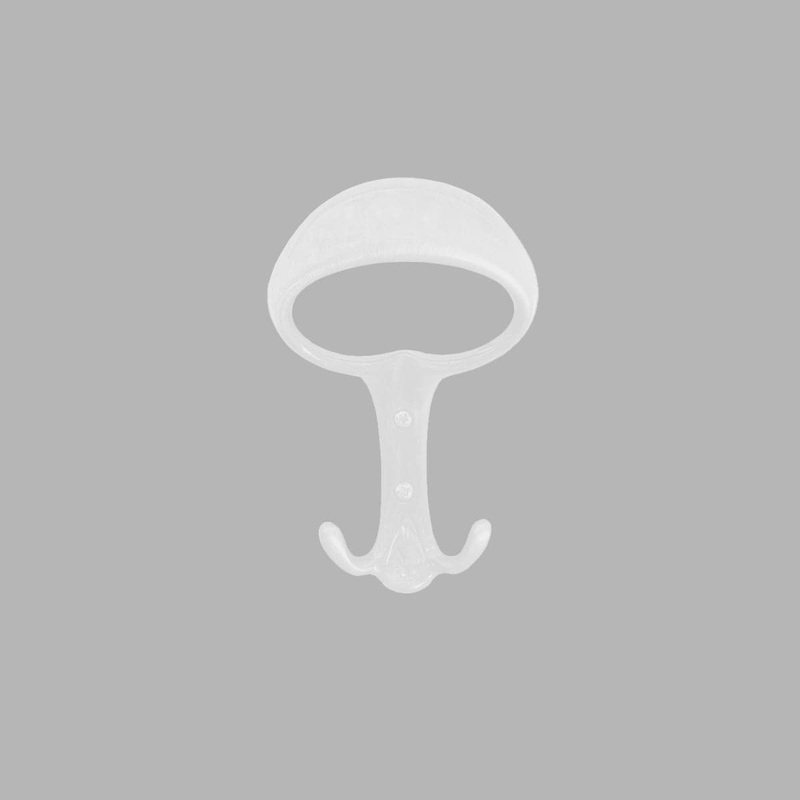 MATT WHITE ZAMAK COAT HOOK